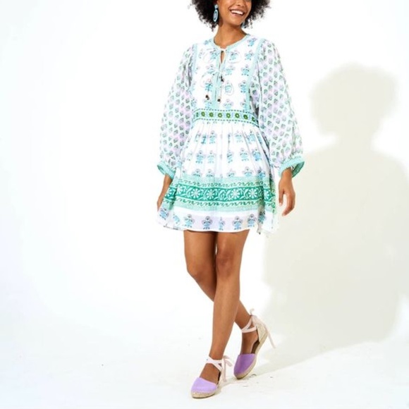 Oliphant Dresses & Skirts - Oliphant Provence Tie-Front Dress